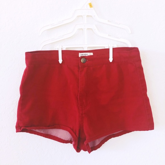 Cute Red Shorts from Forever 21 - Picture 5 of 6
